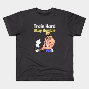 Train Hard, Stay Humble Kids T-Shirt